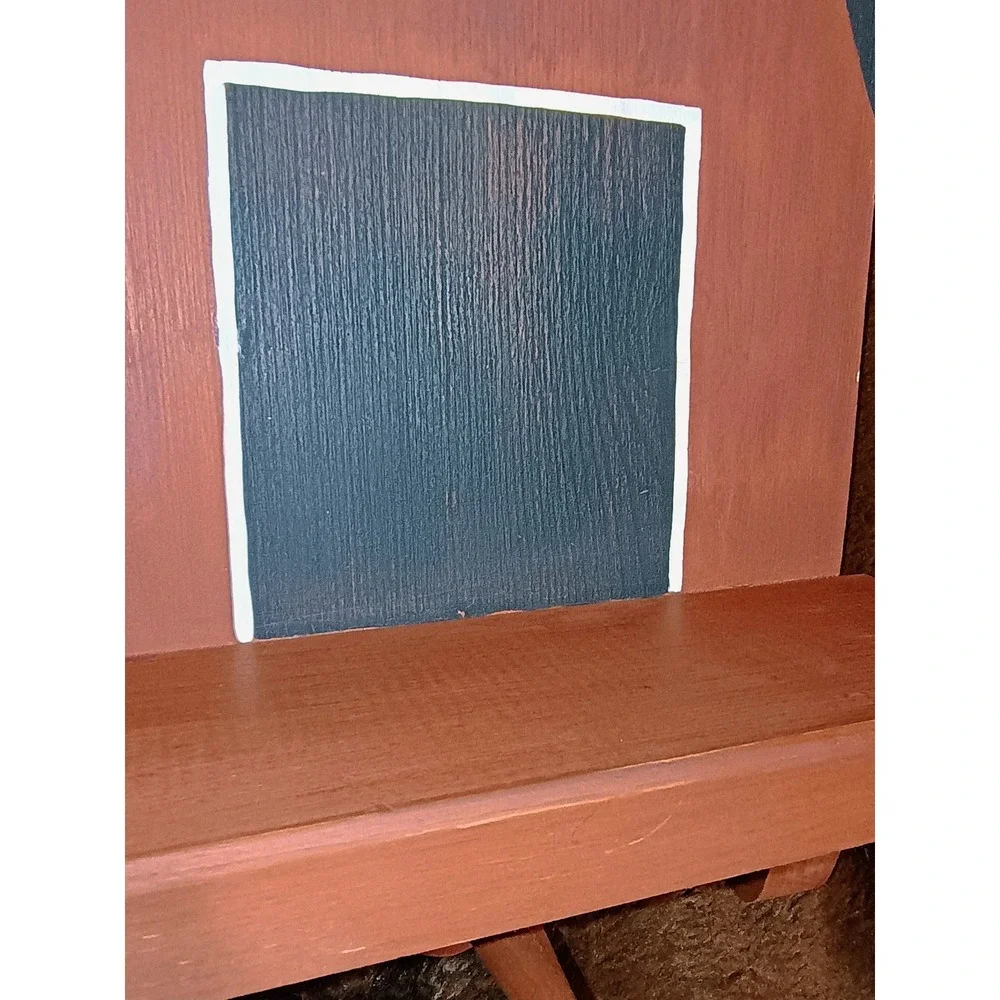 Handmade Tole Painted Farmhouse Barn Shelf Peg Hook Wall Decor Chicken Country